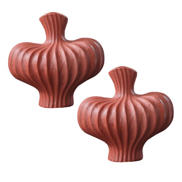 1-SOGA 2X 25X24cm Small Ornament Vases Countertop Decoration Accessories Porch Crafts Home Decor