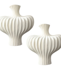 1-SOGA 2X 28X30cm Large Ornament Vases Countertop Decoration Accessories Porch Crafts Home Decor