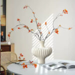 6-SOGA 2X 28X30cm Large Ornament Vases Countertop Decoration Accessories Porch Crafts Home Decor
