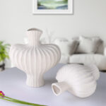 7-SOGA 2X 28X30cm Large Ornament Vases Countertop Decoration Accessories Porch Crafts Home Decor
