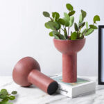 6-SOGA 15x19.5cm Ornament Minimalist Nordic Versatile Ceramic Vase Modern Luxury Decorative for Home Decor