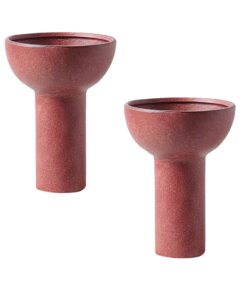 1-SOGA 2X 15x19.5cm Ornament Minimalist Nordic Versatile Ceramic Vase Modern Luxury Decorative for Home Decor