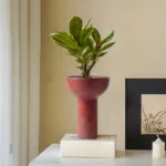 4-SOGA 2X 15x19.5cm Ornament Minimalist Nordic Versatile Ceramic Vase Modern Luxury Decorative for Home Decor