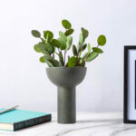 2-SOGA 2X 15x19.5cm Ornament Minimalist Nordic Versatile Ceramic Vase Modern Luxury Decorative for Home Decor
