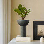 4-SOGA 2X 15x19.5cm Ornament Minimalist Nordic Versatile Ceramic Vase Modern Luxury Decorative for Home Decor