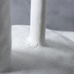 6-SOGA 2X 20x30cm Ornament Contemporary White Ceramic Vase Decorative for Minimalist and Elegant Home Decor