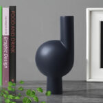 2-SOGA 19x37cm Large Ornament a modern abstract vase decorative object unique shape with narrow neck for Home Decor