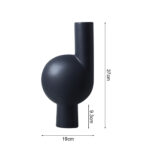 5-SOGA 19x37cm Large Ornament a modern abstract vase decorative object unique shape with narrow neck for Home Decor