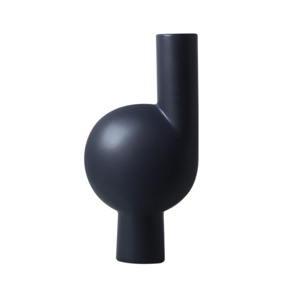 1-SOGA 19x37cm Large Ornament a modern abstract vase decorative object unique shape with narrow neck for Home Decor