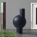 2-SOGA 17x632cm Medium Ornament a modern abstract vase decorative object unique shape with narrow neck for Home Decor