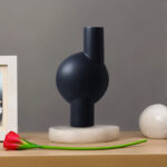 3-SOGA 17x632cm Medium Ornament a modern abstract vase decorative object unique shape with narrow neck for Home Decor