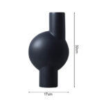 5-SOGA 17x632cm Medium Ornament a modern abstract vase decorative object unique shape with narrow neck for Home Decor