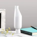 2-SOGA 14x52cm Ornament Modern Minimalist Vase Decorative with Narrow tops and Wider rounded Body for Home Decor