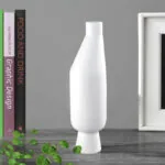 3-SOGA 14x52cm Ornament Modern Minimalist Vase Decorative with Narrow tops and Wider rounded Body for Home Decor
