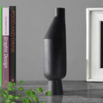 3-SOGA 14x52cm Ornament Modern Minimalist Vase Decorative with Narrow tops and Wider rounded Body for Home Decor