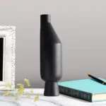2-SOGA 2X 14x52cm Ornament Modern Minimalist Vase Decorative with Narrow tops and Wider rounded Body for Home Decor