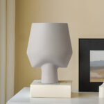 3-SOGA 33x43cm Ornament Bodhi House Ceramic Handcrafted Modern Abstract Square Vase Home Decor