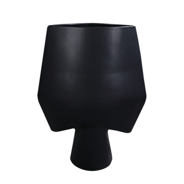 1-SOGA 33x43cm Large Ornament Bodhi House Ceramic Handcrafted Modern Abstract Square Vase Home Decor