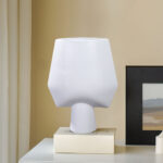 6-SOGA 33x43cm White Large Ornament Bodhi House Ceramic Handcrafted Modern Abstract Square Vase Home Decor