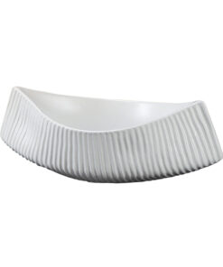 1-SOGA 37x12.5cm Ornament Boat Shaped Plate Ceramic Food Decoration Serving Tray For Kitchenware