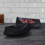 3-SOGA 37x12.5cm Ornament boat shaped plate ceramic food decoration Serving Tray For Kitchenware