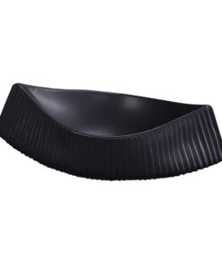 1-SOGA 37x12.5cm Ornament boat shaped plate ceramic food decoration Serving Tray For Kitchenware