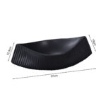 5-SOGA 37x12.5cm Ornament boat shaped plate ceramic food decoration Serving Tray For Kitchenware