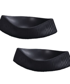 1-SOGA 2X 37x12.5cm Ornament boat shaped plate ceramic food decoration Serving Tray For Kitchenware