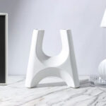 2-SOGA 2X 31x32cm Ornament Modern Minimalist Bottle Holder Stylish Cylindrical Stand and Plant Pots for Home D?cor