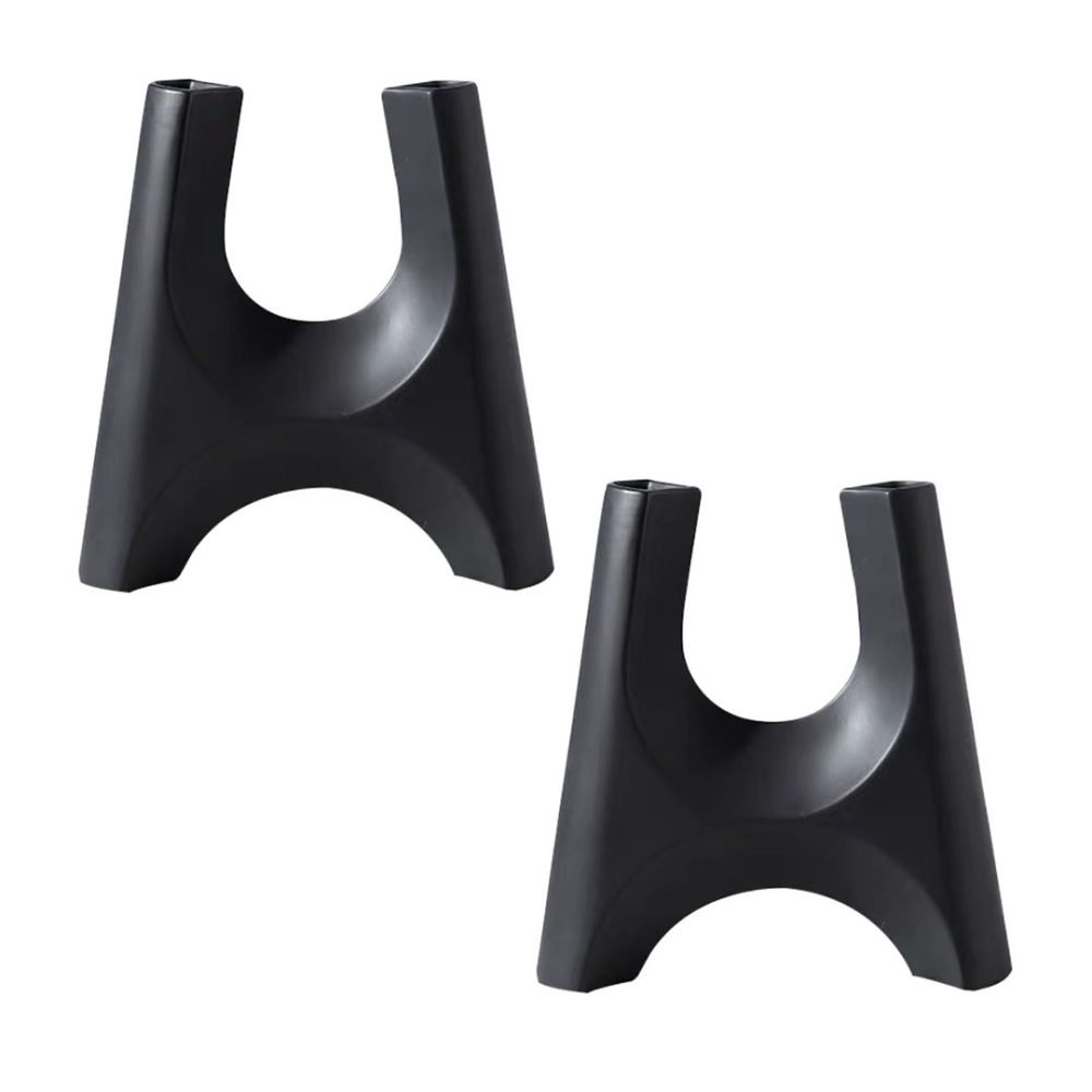 1-SOGA 2X 42x39cm Ornament Modern Minimalist Bottle Holder Stylish Cylindrical Stand and Plant Pots for Home D?cor