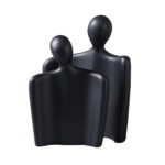 1-SOGA Ornament Set of 2 Abstract Human Figurine Sculptures Minimalist Modern Art Statues for Home D?cor