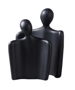 1-SOGA Ornament Set of 2 Abstract Human Figurine Sculptures Minimalist Modern Art Statues for Home D?cor