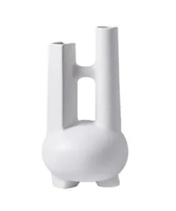 1-SOGA Ornament Modern Geometric Vase Minimalist Double Tube Abstract Sculpture for Home D?cor