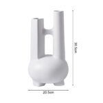 5-SOGA Ornament Modern Geometric Vase Minimalist Double Tube Abstract Sculpture for Home D?cor