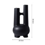 5-SOGA Ornament Modern Geometric Vase Minimalist Double Tube Abstract Sculpture for Home D?cor