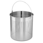 7-SOGA 2X 33L 18/10 Stainless Steel Perforated Stockpot Basket Pasta Strainer with Handle
