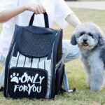 2-SOGA Black Pet Carrier Backpack Breathable Mesh Portable Safety Travel Essentials Outdoor Bag