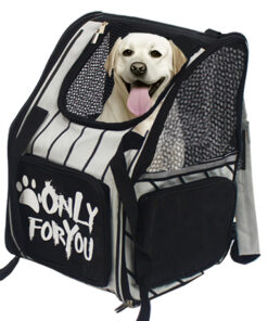 1-SOGA Black Pet Carrier Backpack Breathable Mesh Portable Safety Travel Essentials Outdoor Bag