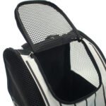 6-SOGA Black Pet Carrier Backpack Breathable Mesh Portable Safety Travel Essentials Outdoor Bag