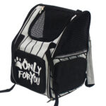 8-SOGA Black Pet Carrier Backpack Breathable Mesh Portable Safety Travel Essentials Outdoor Bag