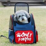 3-SOGA 2X Red Pet Carrier Backpack Breathable Mesh Portable Safety Travel Essentials Outdoor Bag