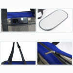 5-SOGA Grey Pet Carrier Bag Breathable Net Mesh Tote Pouch Dog Cat Travel Essentials