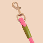 5-SOGA 220cm Multifunction Hands-Free Rope Pet Cat Dog Puppy Double Ended Leash for Walking Training Tracking Obedience Pink