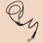 4-SOGA 220cm Multifunction Hands-Free Rope Pet Cat Dog Puppy Double Ended Leash for Walking Training Tracking Obedience Black