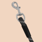 5-SOGA 220cm Multifunction Hands-Free Rope Pet Cat Dog Puppy Double Ended Leash for Walking Training Tracking Obedience Black