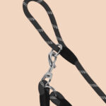6-SOGA 220cm Multifunction Hands-Free Rope Pet Cat Dog Puppy Double Ended Leash for Walking Training Tracking Obedience Black
