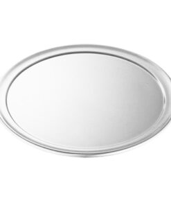 1-SOGA 8-inch Round Aluminum Steel Pizza Tray Home Oven Baking Plate Pan