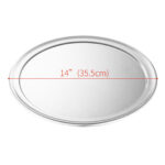 2-SOGA 6X 14-inch Round Aluminum Steel Pizza Tray Home Oven Baking Plate Pan