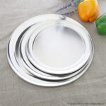5-SOGA 6X 14-inch Round Aluminum Steel Pizza Tray Home Oven Baking Plate Pan