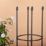 5-SOGA 73cm 4-Bar Plant Frame Stand Trellis Vegetable Flower Herbs Outdoor Vine Support Garden Rack with Rings